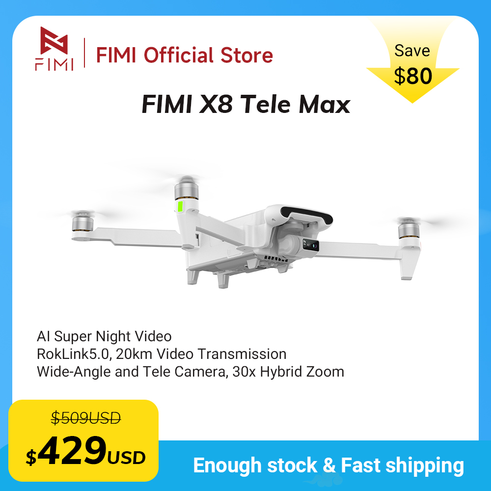 Новый дрон FIMI X8 Tele Max с  – обзор и цена Drone Thermal Imaging