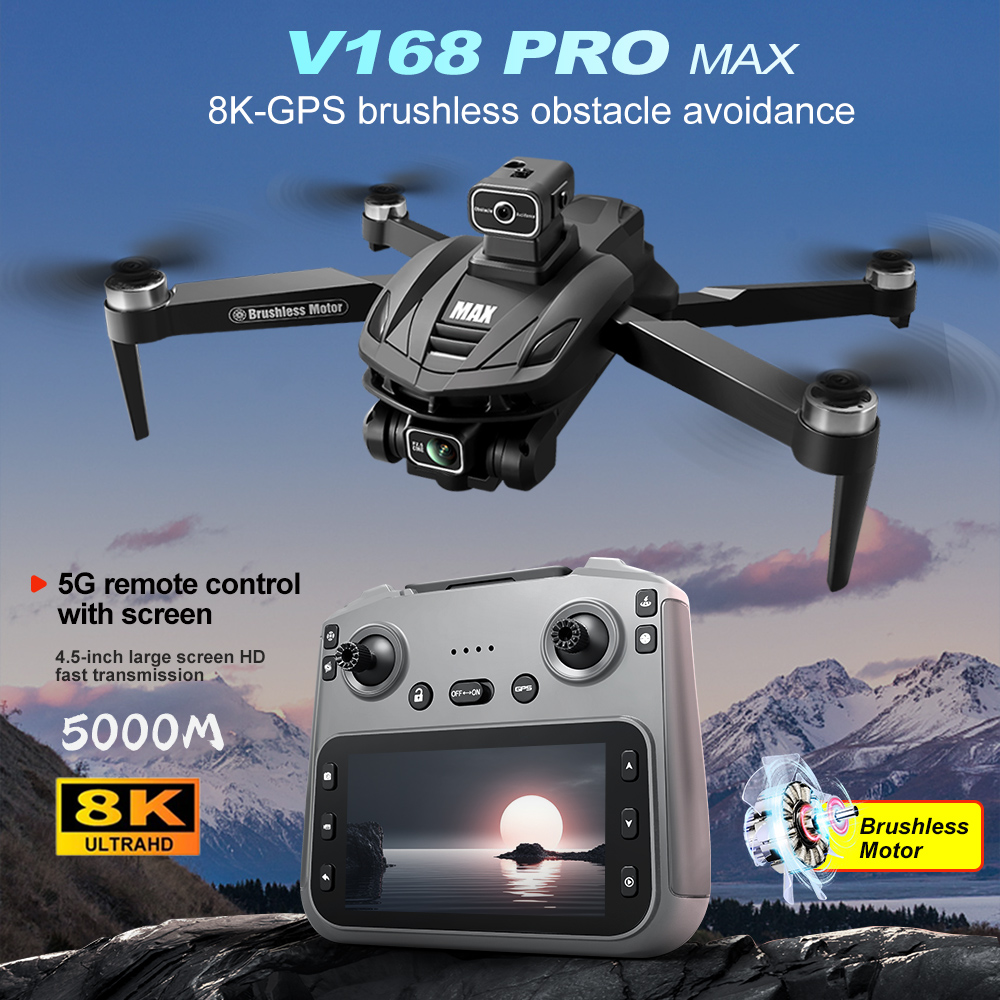V168 PRO Max GPS Дрон 8K Профе – обзор и цена Drone Multispectral