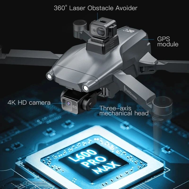 L600 PRO MAX GPS Дрон Професси – обзор и цена Drone Lidar