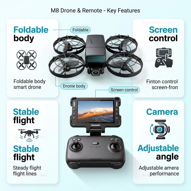 Новые дроны M8 GPS 8K Professi – обзор и цена Drone Multispectral